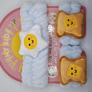 Sunnyside up french toast spa headband with wristbands